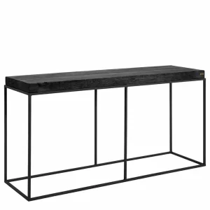 CARLISLE Konsolbord Matt Black Massiv Ek 150*42cm H76cm Från Artwood