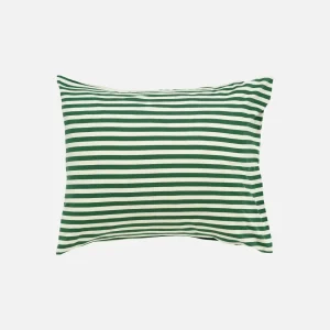 Tasaraita Örngott 50x60cm off white,dark green Färg Id 160 Från Marimekko
