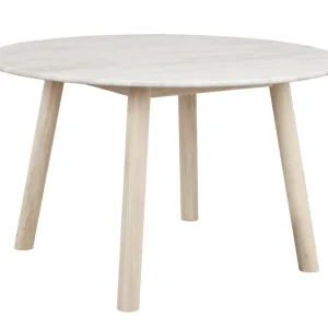TARANSAY Matbord, Beige/vitpigmenterad, 125×125 cm Från Rowico