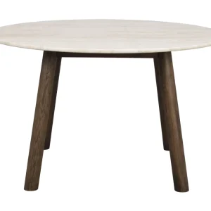 TARANSAY Matbord, Stenskiva Beige/brun, 125×125 cm Från Rowico