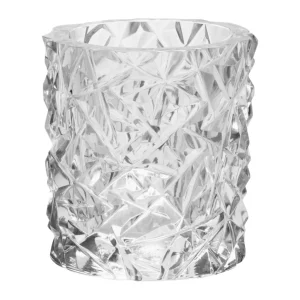 Carat Ljuslykta 9,2cm, Design Lena Bergström Från Orrefors Glasbruk