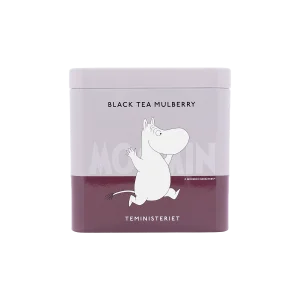 Mumin Burk med Te Black Tea Mulberry Tin Från Teministeriet