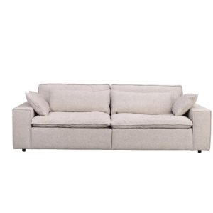 RAWLINS 3-sitssoffa, Tyg Bobby #2 beige, 259x116x85 cm Från Rowico