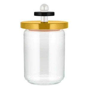 Twergi Förvaring/Glasburk 100 cl, yellow Från Alessi Design Ettore Sottsass