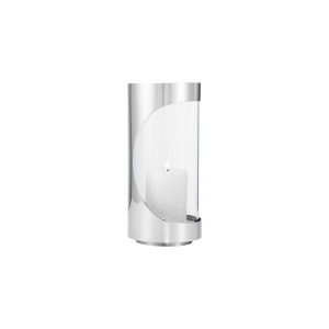 CHROME CONTOURS, Ljuslykta H22,2cm Från GEORG JENSEN