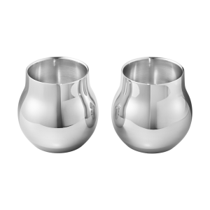 CAFU VÄRMELJUSHÅLLARE, ROSTFRITT STÅL, 2-Pack Från GEORG JENSEN